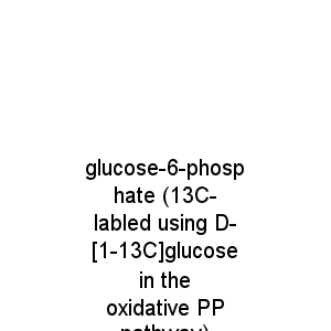 glucose-6-phosphate (13C-labled using D-[1-13C]glucose in the oxidative PP pathway)